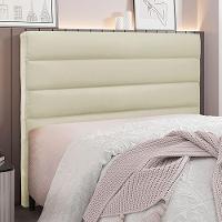 Cabeceira 1,40m Guess Veludo Bege Gran Belo - 2