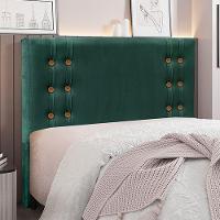 Cabeceira Queen Size 1,60m Kors Veludo Verde Floresta - 2