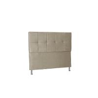 Cabeceira Lisboa 90 Cm Cama Box Solteiro Suede Bege - 1