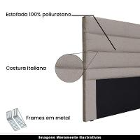 Cabeceira 1,40m Guess Linho Areia - Gran Belo