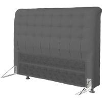 Cabeceira Dama 1,95 Cm Cama Box King Size Suede Grafite - 1
