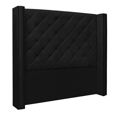 Cabeceira King Size 2,19m Loewe Pu Preto - Gran Belo