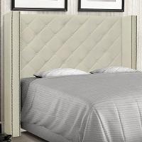 Cabeceira King Size 2,19m Loewe Pu Marfim - Gran Belo - 2