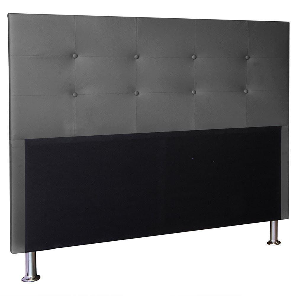 Cabeceira Berlim 1,60 Cm Cama Box Queen Suede Cinza - 1