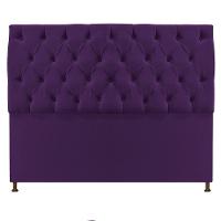 Cabeceira Sofia 160cm Queen Size Suede Roxo - 1