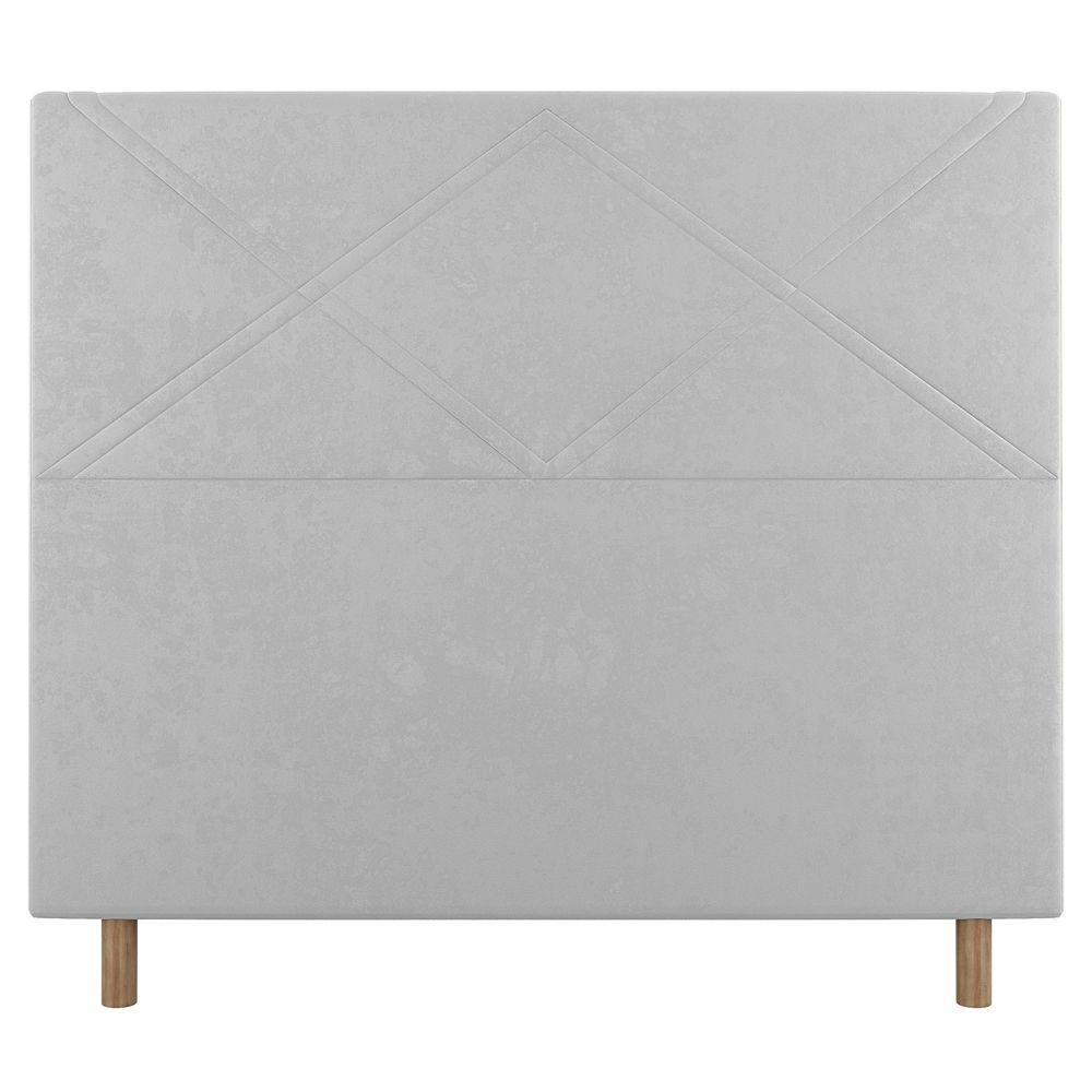 Cabeceira Cama Box Solteiro Cairo 90cm ano Branco - Abmaza - 4