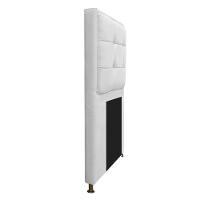 Kit Cabeceira e Calçadeira Copenhague 90cm Solteiro Branco - 13