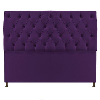 Cabeceira Sofia 140cm Casal Suede Roxo