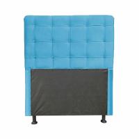 Cabeceira Dama 1,00 Cm Cama Box Solteiro Suede Azul Turquesa - 1