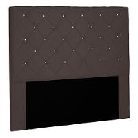 Cabeceira Casal 1,40m Tàzio Suede Café - Gran Belo - 1