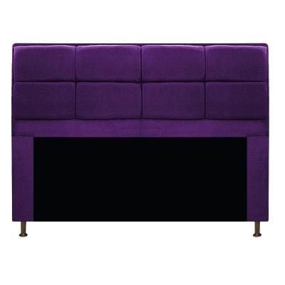 Cabeceira Munique 195cm King Size Suede Roxo Adj Decor