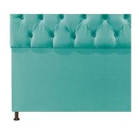 Cabeceira Sofia 140 Cm Casal Suede Azul Tiffany - 10
