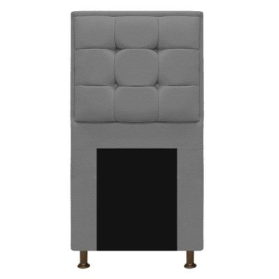Cabeceira Copenhague 100 cm Solteiro Corano Cinza