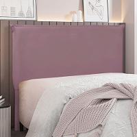 Cabeceira Decorativa Casal 1,40m Trento Veludo Uva - 2
