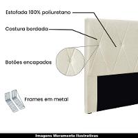 Cabeceira Queen Size 1,60m Yves Linho Natural - Gran Belo