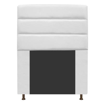Cabeceira Estofada Turim 90cm Solteiro Branco Adj Decor