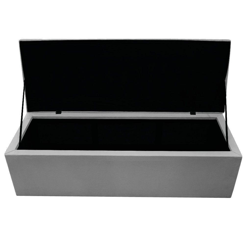 Kit Cabeceira E Calçadeira 195 Cm King Size Cinza - 7