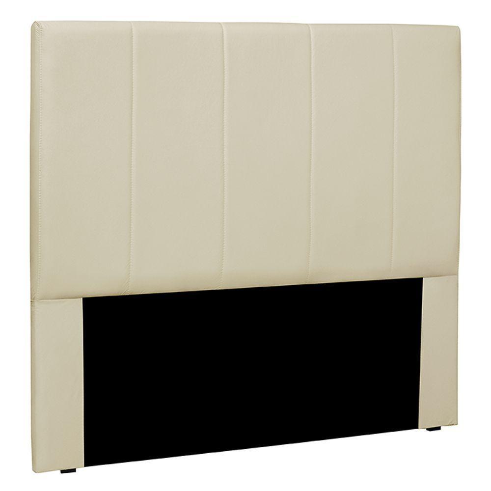 Cabeceira King Size 1,95m Erza Veludo Bege Gran Belo - 1