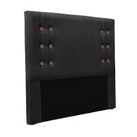 Cabeceira King Size 1,95m Kors Veludo Preto Gran Belo - 1
