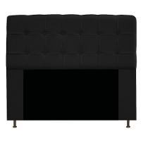 Cabeceira Estofada Mel 160cm Queen Size Suede Preto - 2