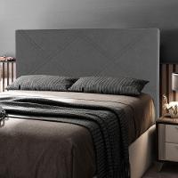 Cabeceira Cama Box Casal Queen Size Cairo 160cm Cinza - 5