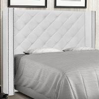 Cabeceira King Size 2,19m Loewe Pu Branco - Gran Belo - 2