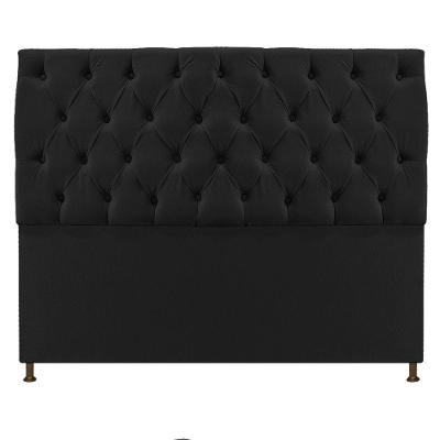 Cabeceira Sofia 160cm Queen Size Suede Preto