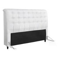 Cabeceira Casal 140cm Corano Branco Id Corano Branco - 1