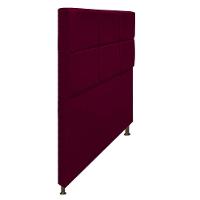 Cabeceira Estofada Damares 90cm Solteiro Botonê Suede Bordô - 8