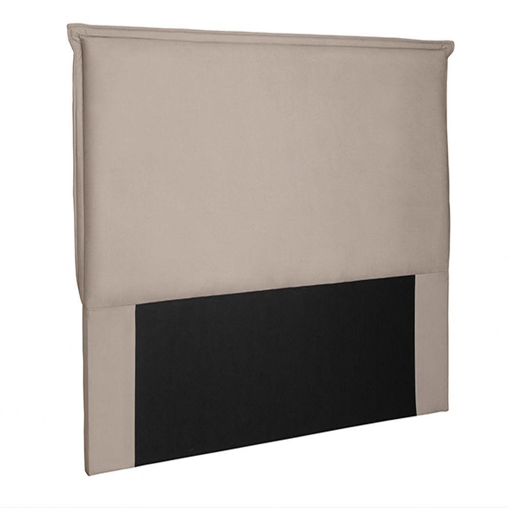 Cabeceira Queen Size 1,60m Trento Suede Bege - Gran Belo - 1