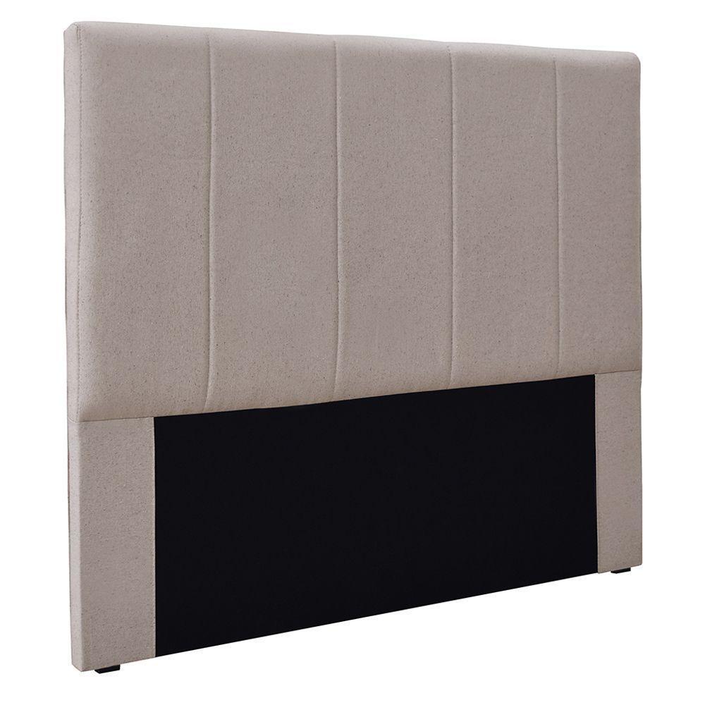 Cabeceira Queen Size Casal 1,60m Erza Linho Areia- Gran Belo - 1
