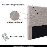 Cabeceira Queen Size 1,60m Givenchy Linho Areia - Gran Belo
