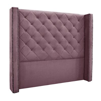 Cabeceira King Size 2,19m Loewe Veludo Uva - Gran Belo