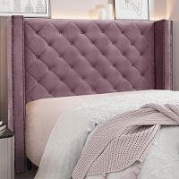 Cabeceira King Size 2,19m Loewe Veludo Uva - Gran Belo - 2