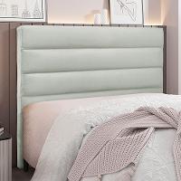 Cabeceira Decorativa Queen Size 1,60m Guess Veludo Prata - 2