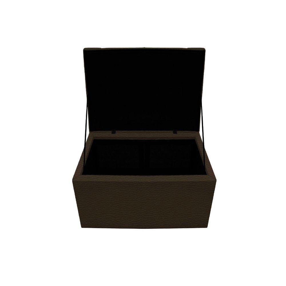 Kit Cabeceira e Calçadeira Copenhague 90cm Solteiro Marrom - 7