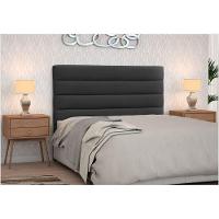 Cabeceira Casal Queen 160 Cm Greta Suede Liso Preto - 4