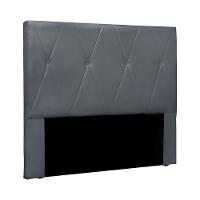 Cabeceira King Size 1,95m Yves Veludo Cinza Gran Belo - 1