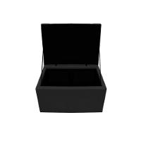 Kit Cabeceira e Calçadeira Copenhague 90cm Solteiro Preto - 3