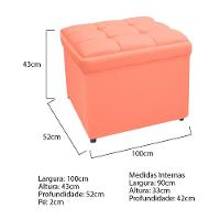 Kit Cabeceira e Calçadeira Copenhague Solteiro Suede Coral - 9