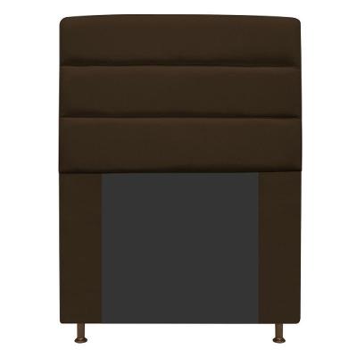 Cabeceira Estofada Turim 90cm Solteiro Marrom Adj Decor
