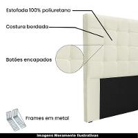 Cabeceira King Size 1,95m Tropea Linho Natural - Gran Belo
