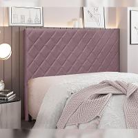 Cabeceira King Size 1,95m Givenchy Veludo Uva Gran Belo - 2