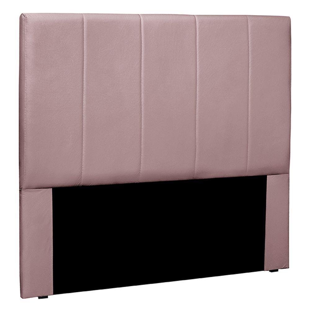 Cabeceira Casal 1,40m Erza Veludo Lilás Gran Belo - 1