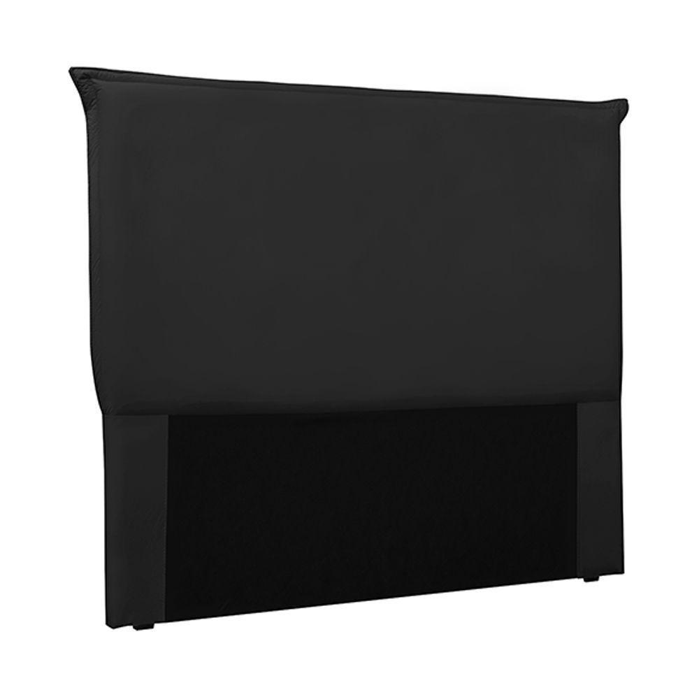 Cabeceira King Size 1,95m Trento Veludo Preto Gran Belo - 1