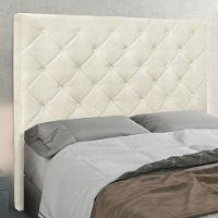 Cabeceira Decorativa Casal 1,40m Linho Natural - 2