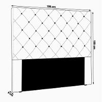 Cabeceira King Size 1,95m Tàzio Pu Branco - Gran Belo - 5