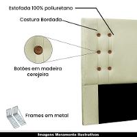 Cabeceira Queen Size 1,60m Kors Linho Natural - Gran Belo