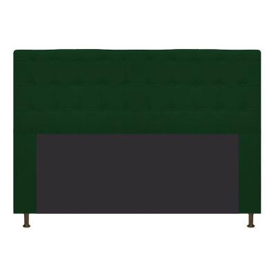 Cabeceira Estofada Dama 195 Cm King Size com Botonê Verde