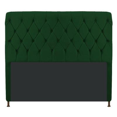 Cabeceira Estofada Cristal 140cm Casal Verde
